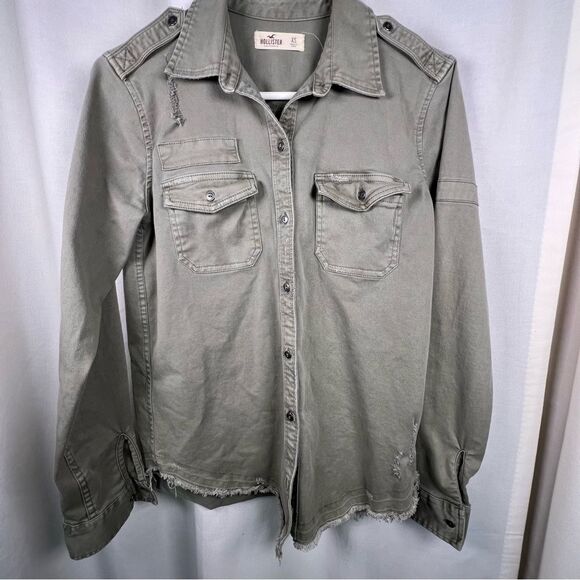 Bundle of two Hollister denim button shirts 🖤 extra small - Picture 8 of 13